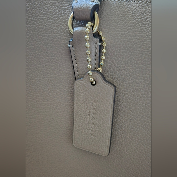 Coach Tatum Carryall Leather Women's Bag Taupe New - Picture 3 of 12